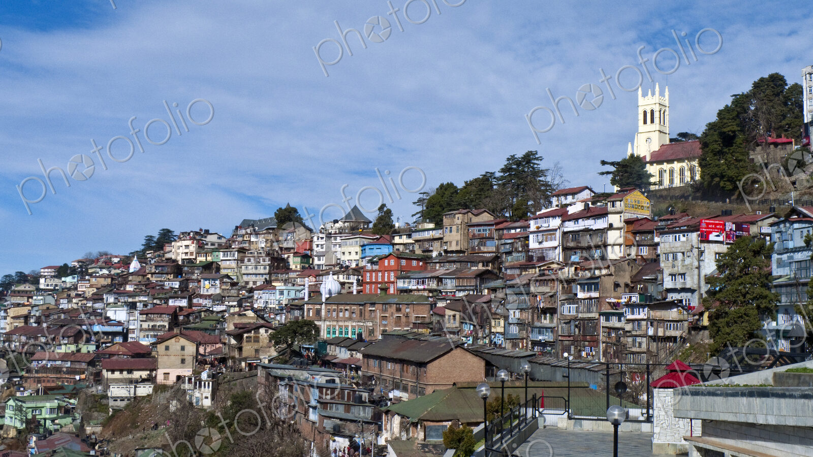 Hillside Homes in Shimla, India