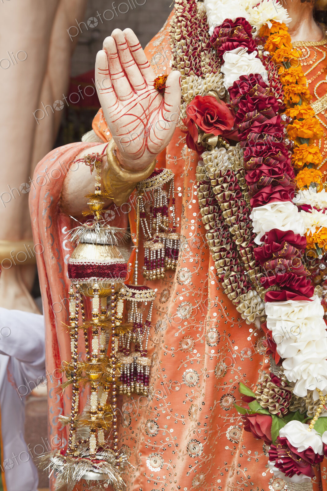 Hindu Sculpture With Ornate Decorations