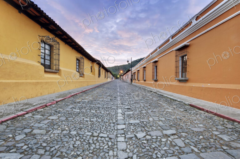 Historic District Street at Dawn