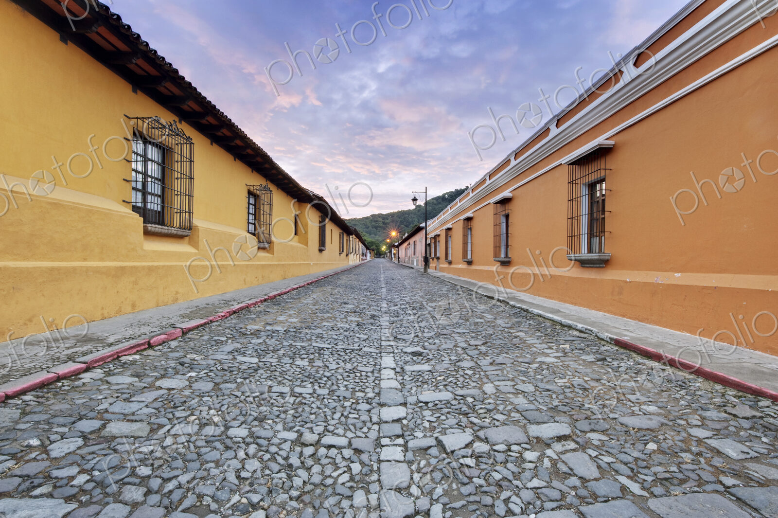 Historic District Street at Dawn