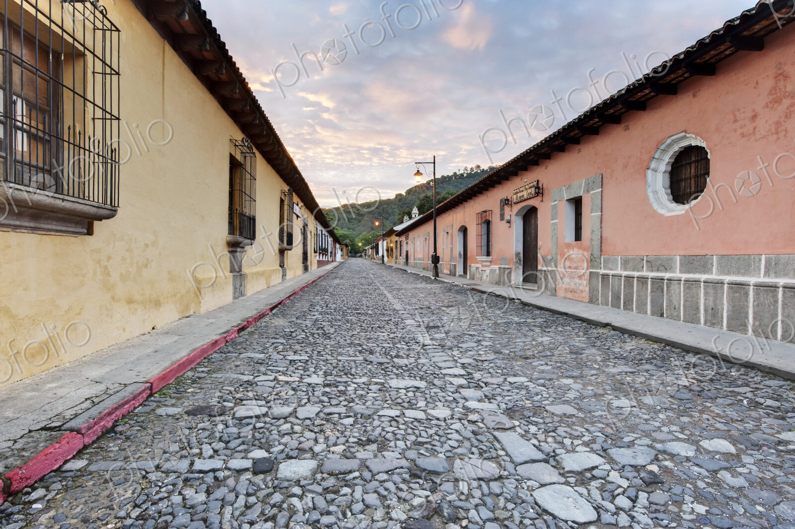 Historic District Street at Dawn