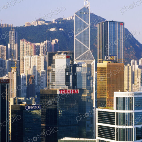 Hong Kong Skyline Looking Towards Victoria Peak Hong Kong Skyline Looking Towards Victoria Peak