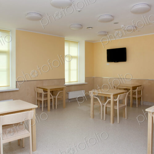 Hospital Room With Tables and Chairs Hospital Room With Tables and Chairs