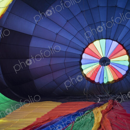 Hot Air Balloon Being Inflated Hot Air Balloon Being Inflated