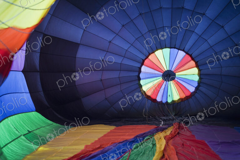 Hot Air Balloon Being Inflated