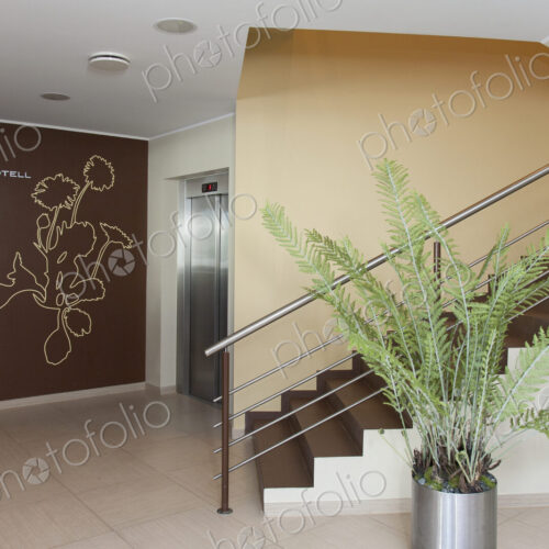 Hotel Stairwell and Lobby
