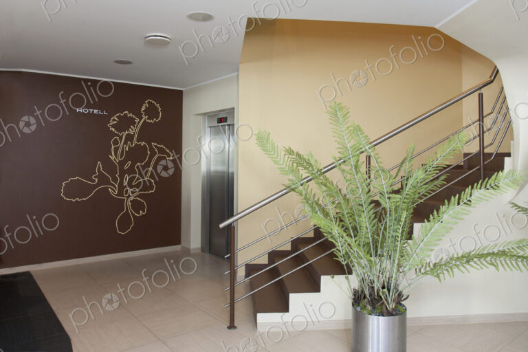 Hotel Stairwell and Lobby