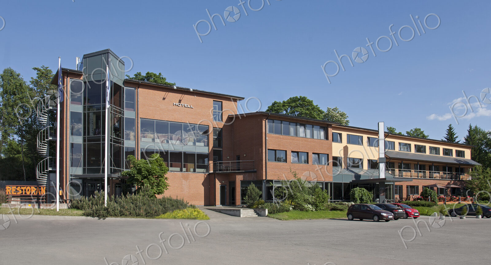 Hotel and Parking Lot