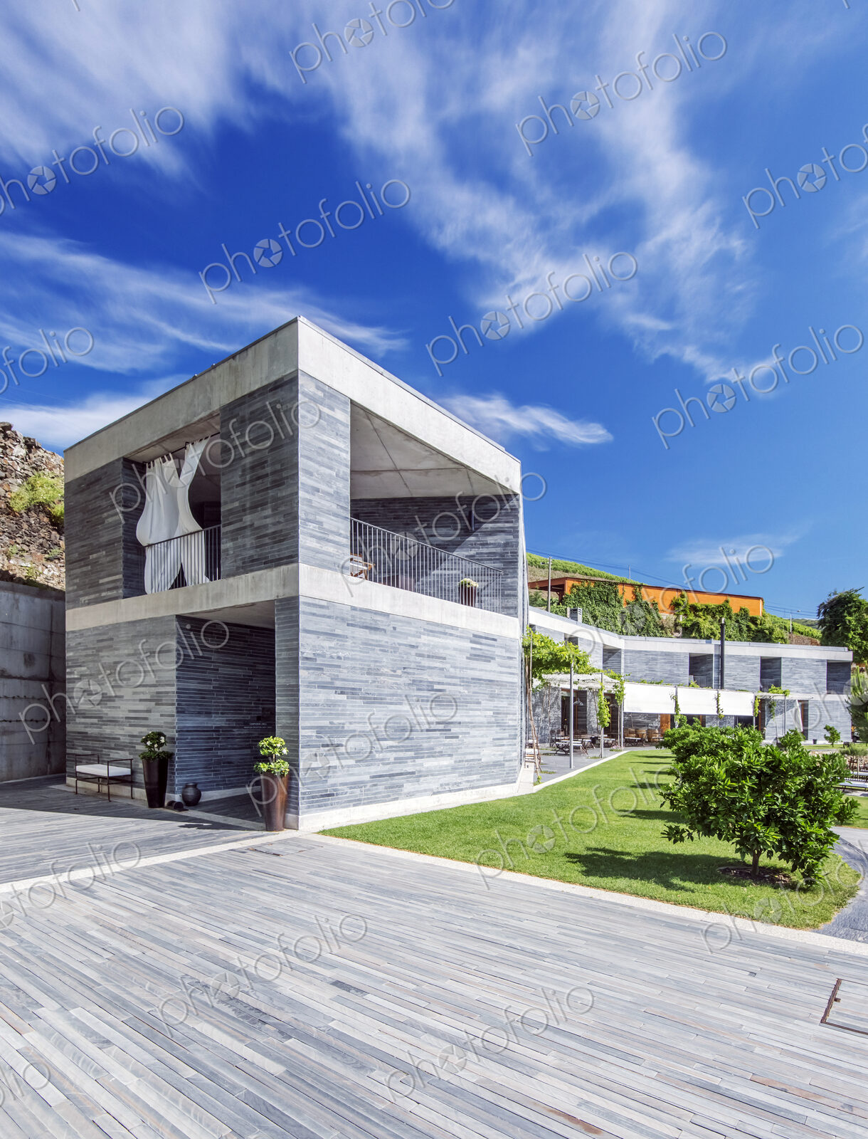 Hotel in vineyard in the Douro Valley.