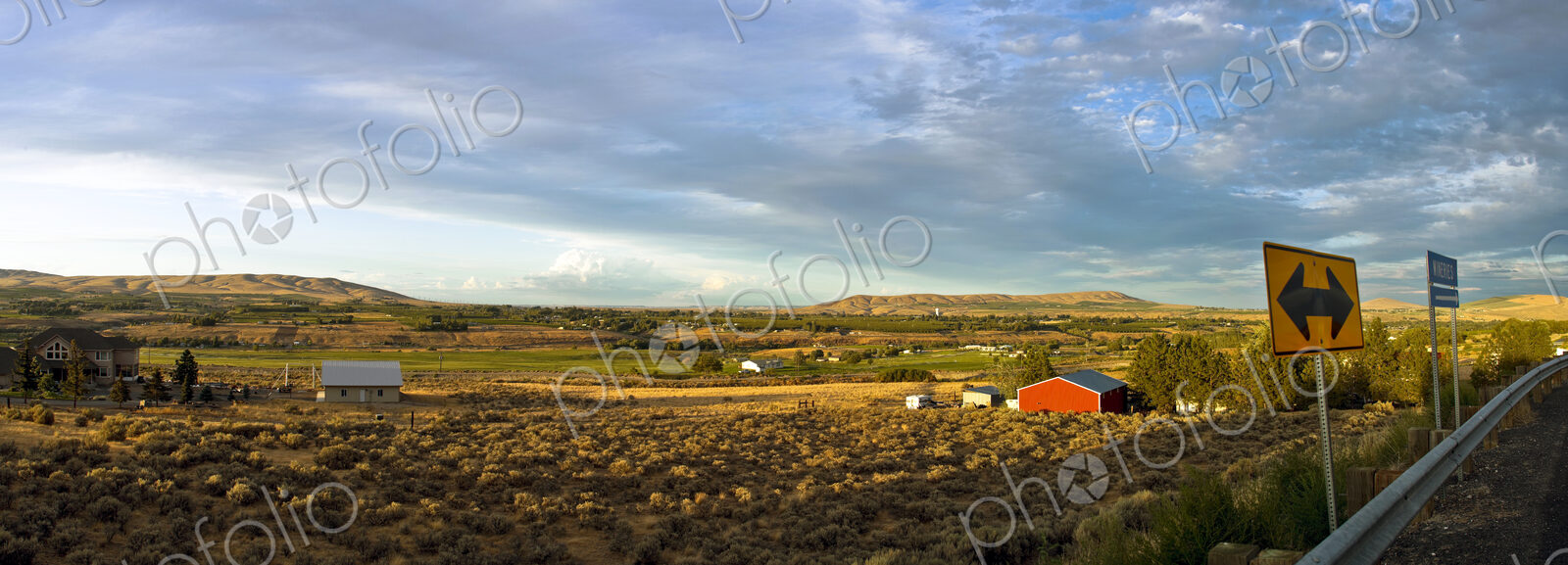 House and Barn on Farmland
