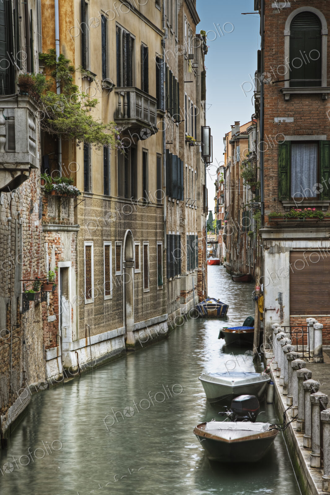 Houses along canal, Venice, Italy
