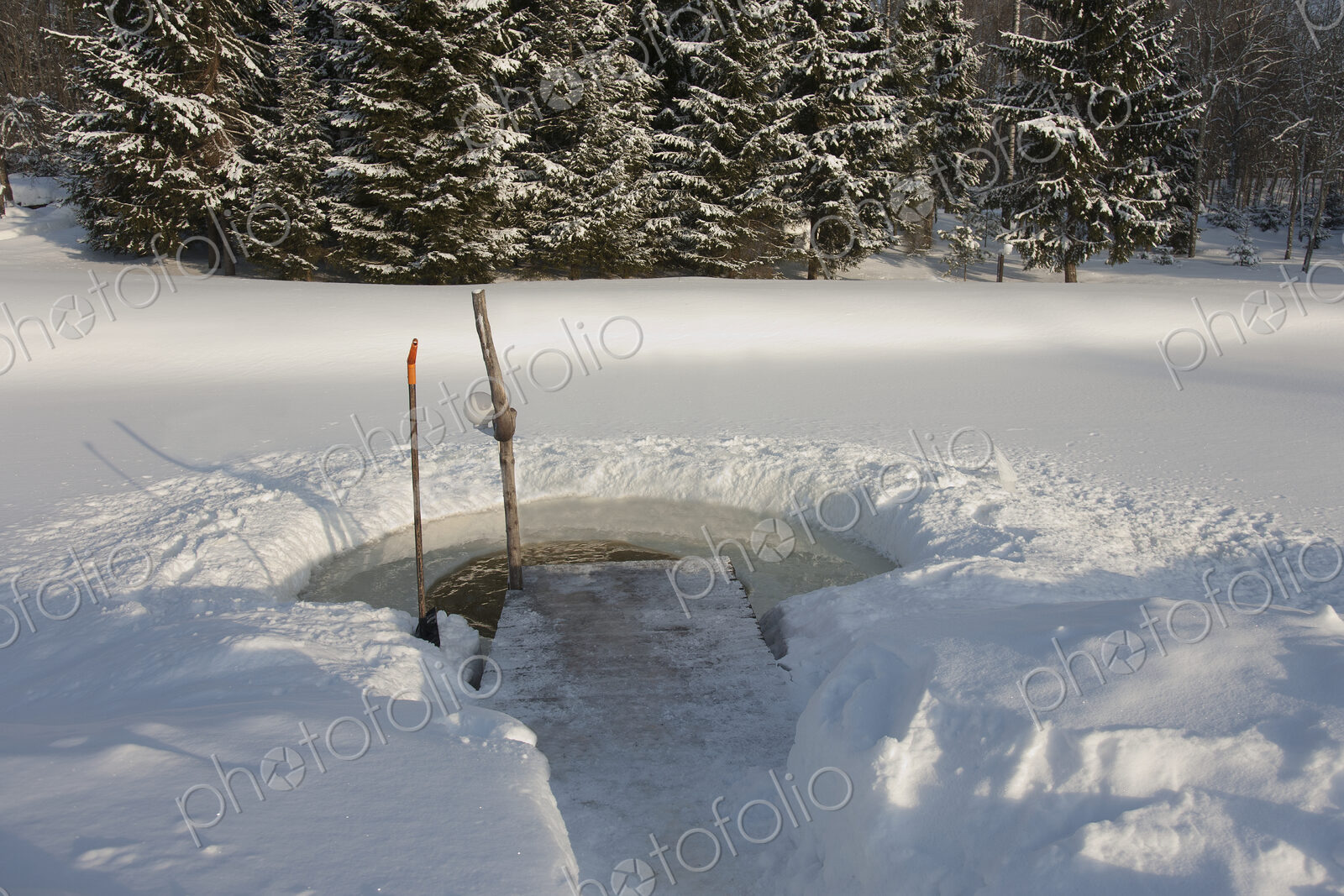 Ice Hole in the Countryside