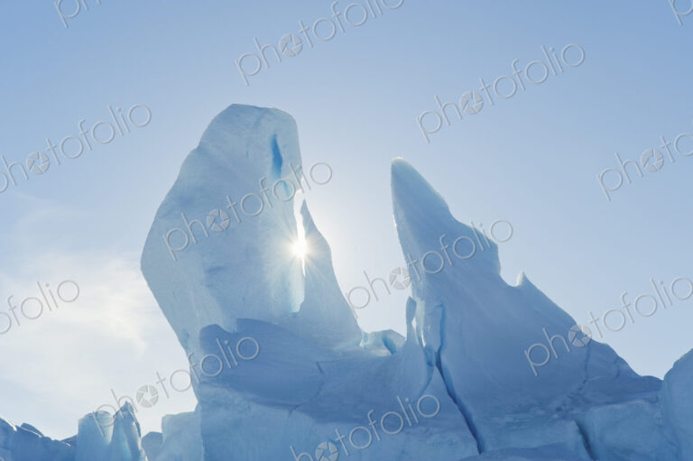 Iceberg along the Antarctic Peninsula near Snow Hill Island in the Weddell Sea.