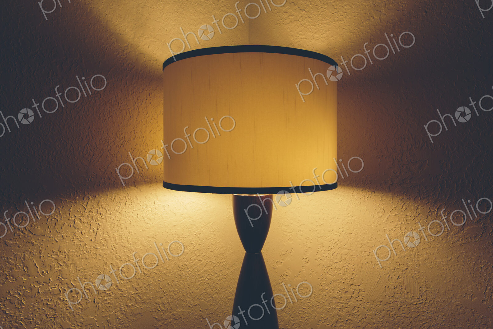 Illuminated light in hotel room