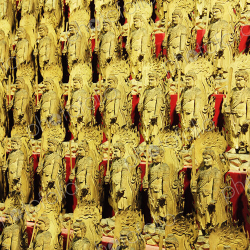 Immovable King Statues
