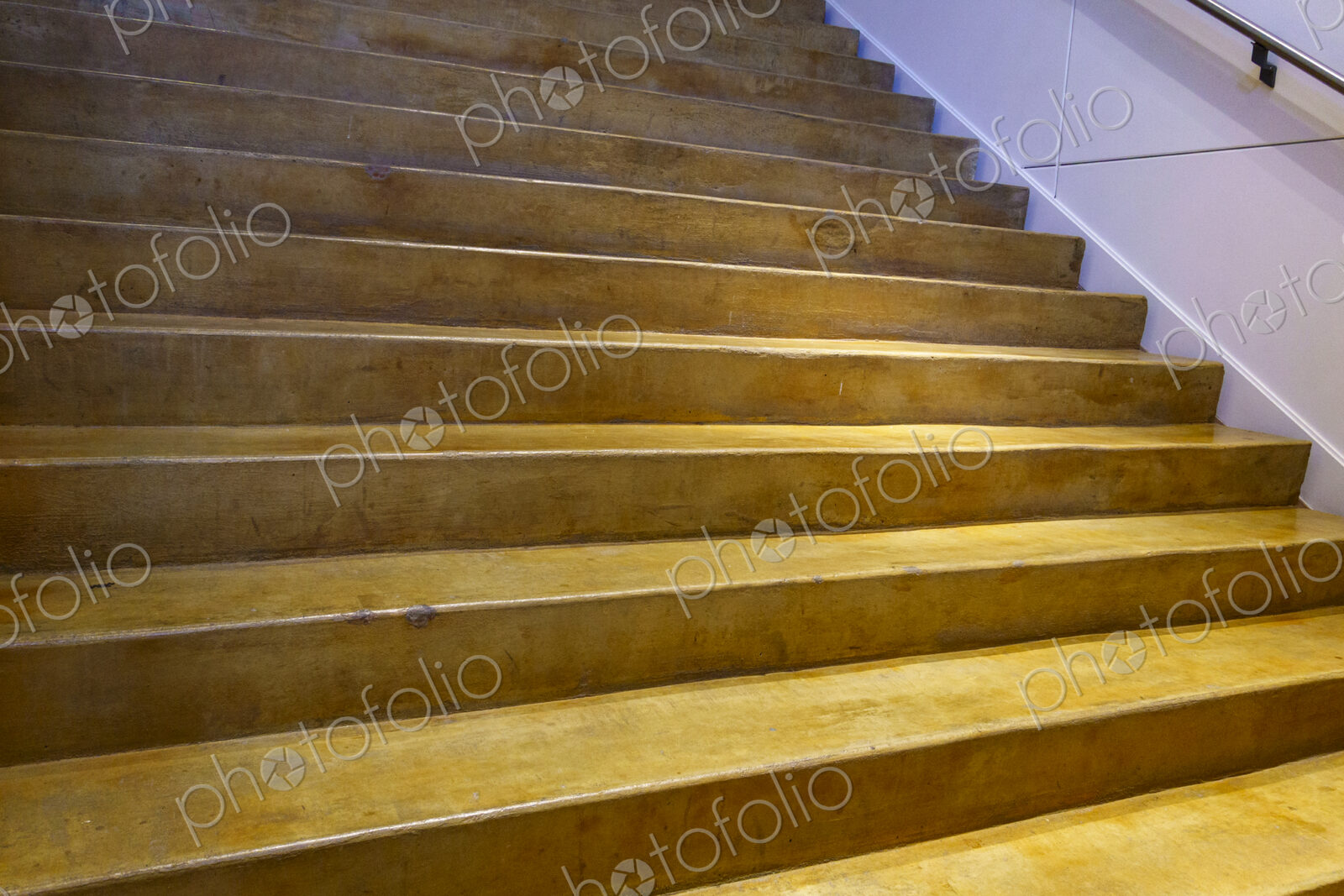 Indoor concrete stairway.