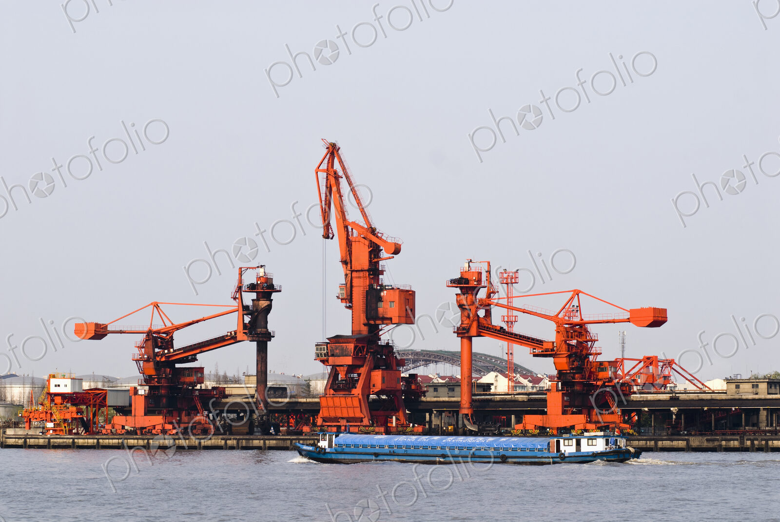 Industrial Cranes at Port