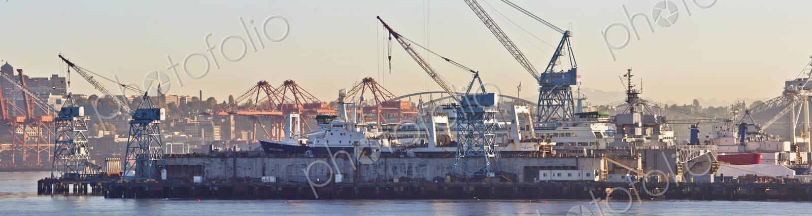 Industrial Harbor Scene