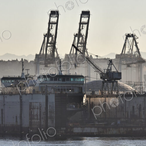 Industrial Harbor Scene