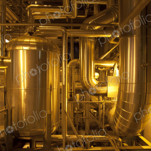 Industrial Pipes in a Power Plant Industrial Pipes in a Power Plant