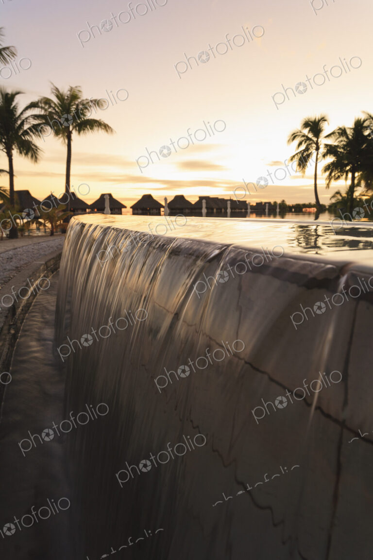 Infinity pool at tropical resort