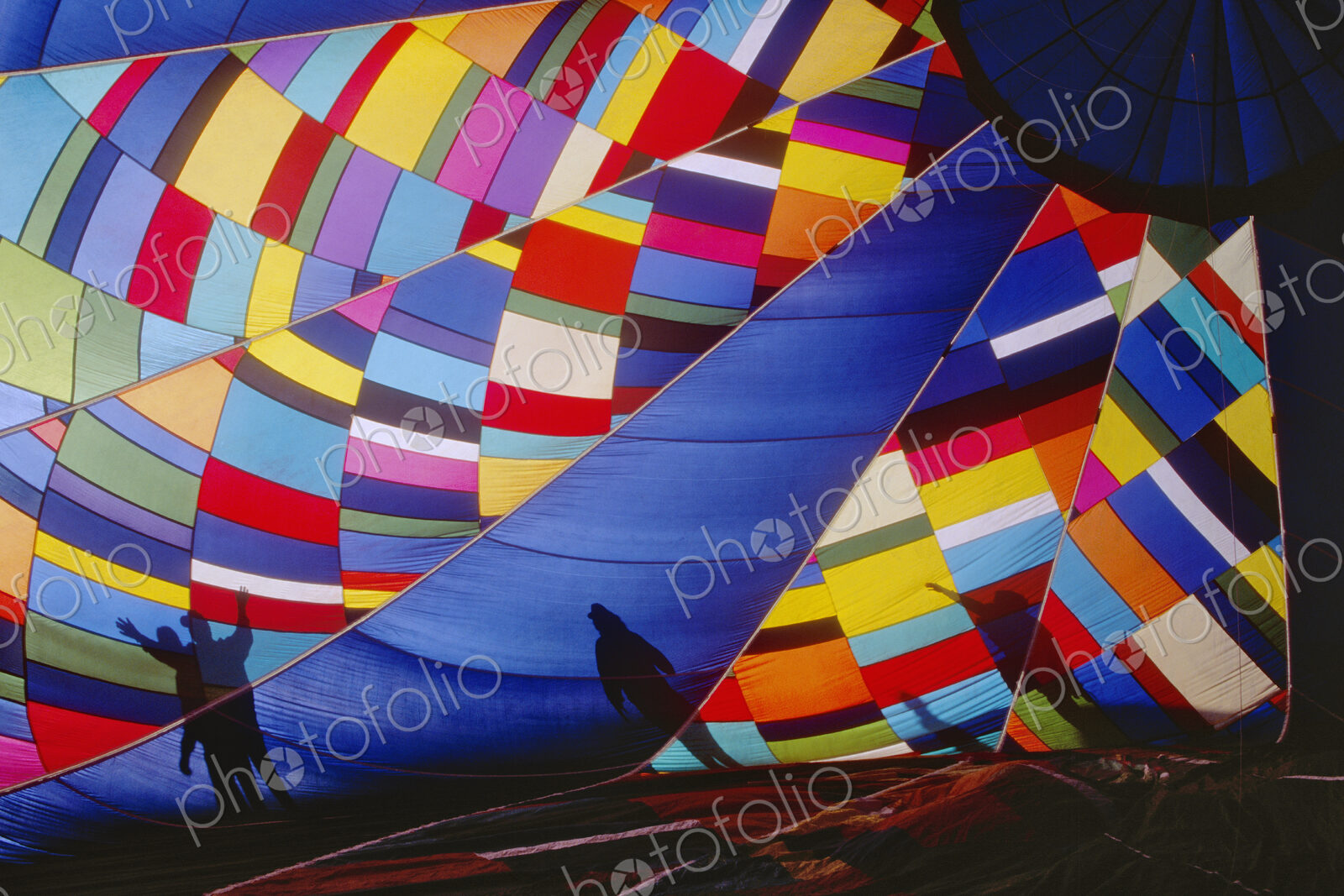 Inflating a Hot Air Balloon