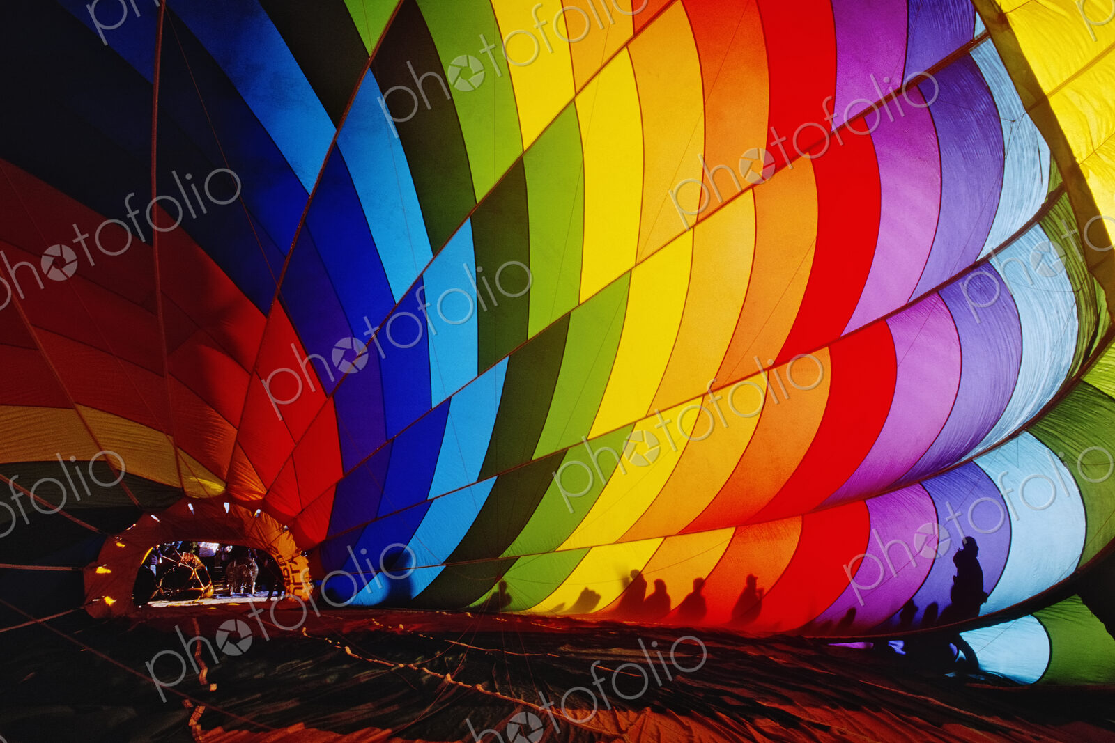 Inflating a Hot Air Balloon