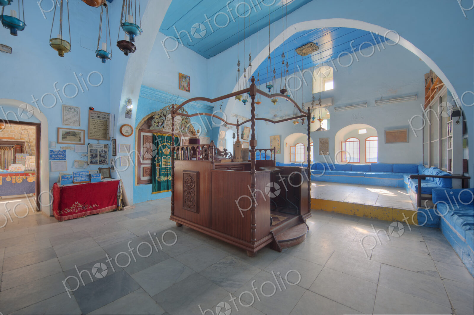 Interior Of Synagogue Sanctuary