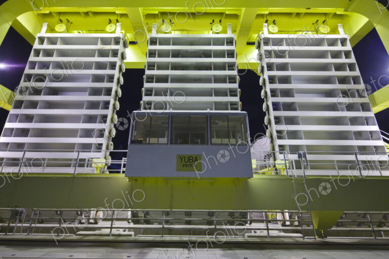 Interior metal tower structure of Wanapum Dam.