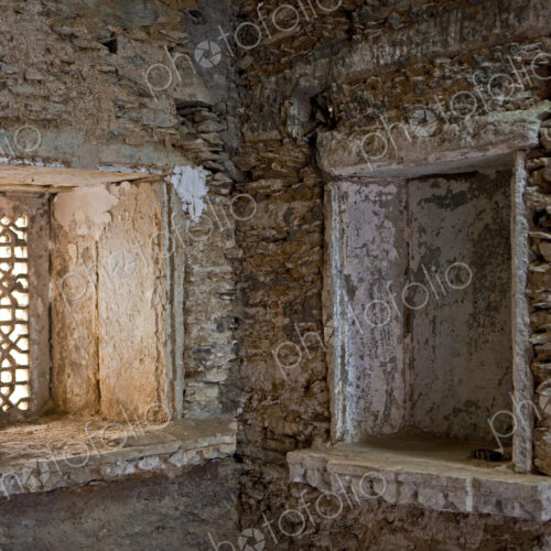 Interior of a building in Udaipur, a museum, haveli with carved window screens, and… Interior of a building in Udaipur, a museum, haveli with carved window screens, and…