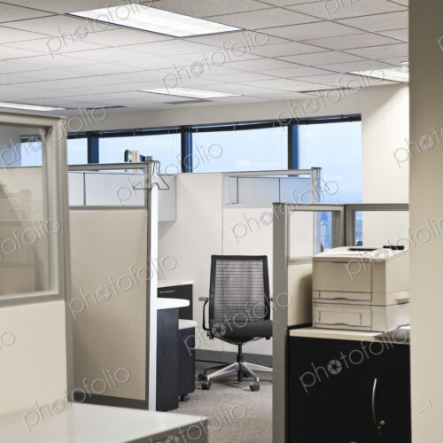 Interior of cubicle offices . Interior of cubicle offices .