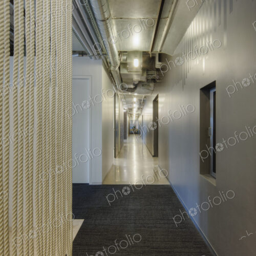Interior view of a corridor in an office building, Washington, USA. Interior view of a corridor in an office building, Washington, USA.