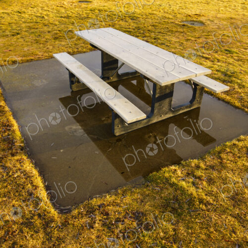 Interstate 90 Highway rest stop and picnic tables at Sprague overlooking a lake. Interstate 90 Highway rest stop and picnic tables at Sprague overlooking a lake.