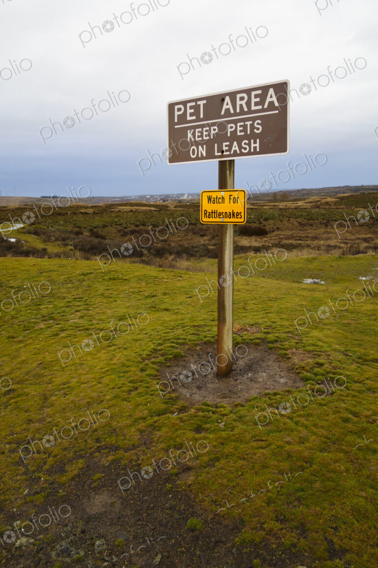 Interstate 90 Highway rest stop at Sprague, a sign, Pet Area, Keep Pets on Leash,…
