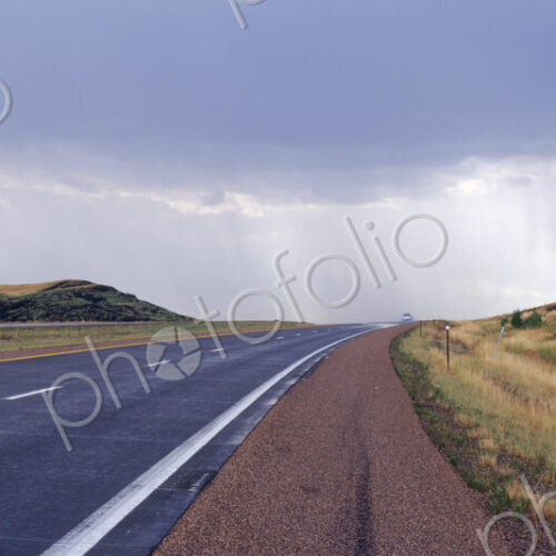 Interstate Highway near Badlands National Park Interstate Highway near Badlands National Park