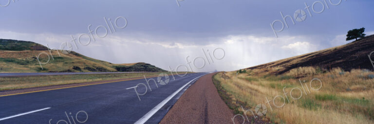 Interstate Highway near Badlands National Park