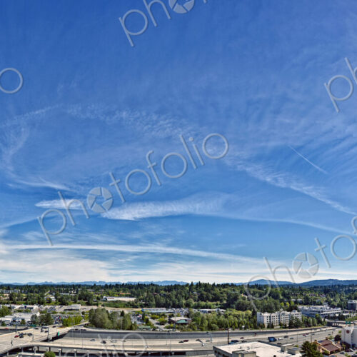 Interstate Landscape Under a Blue Sky Interstate Landscape Under a Blue Sky
