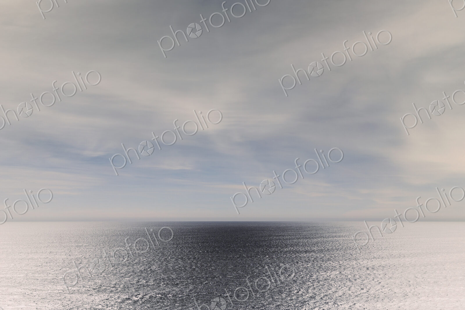 Inverted image of vast ocean, sky and horizon, Oswald West State Park, Manzanita, Oregon