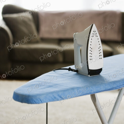 Iron on an Ironing Board Iron on an Ironing Board