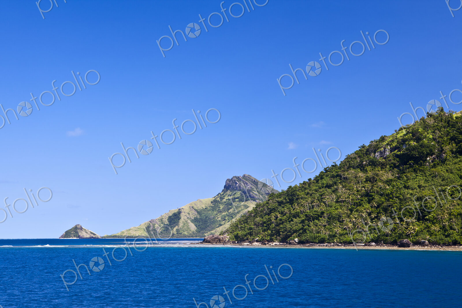 Island With Rocks On Hilltop