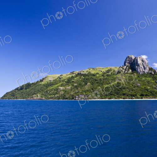 Island With Rocks On Hilltop Island With Rocks On Hilltop