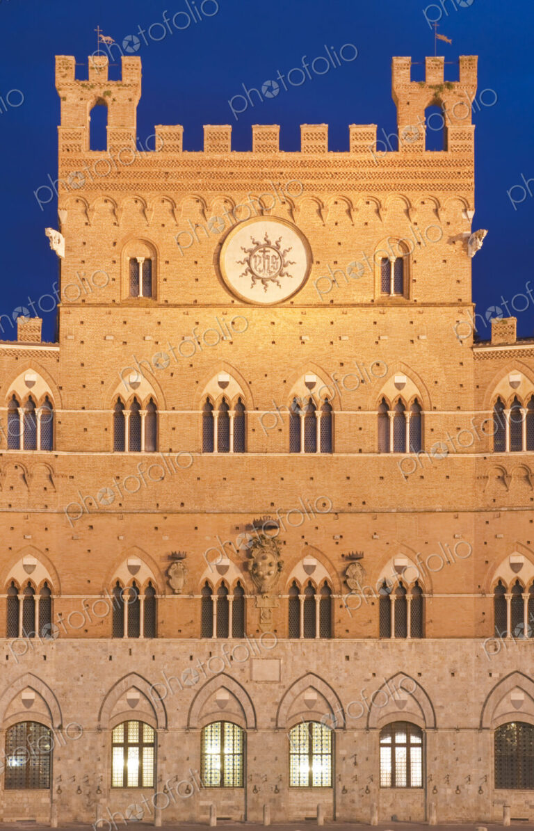 Italian City Hall at Twilight