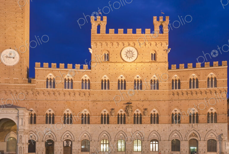 Italian City Hall at Twilight