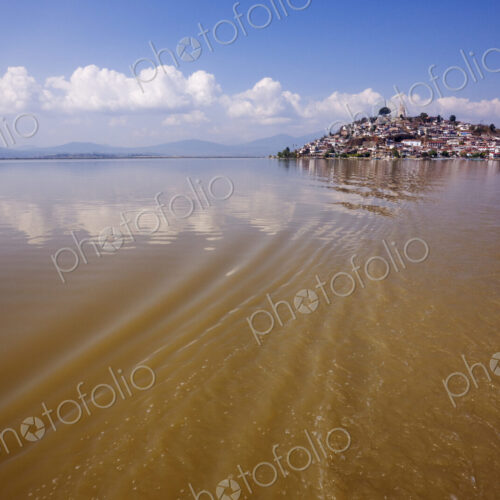 Janitzio Island from a Water Taxi