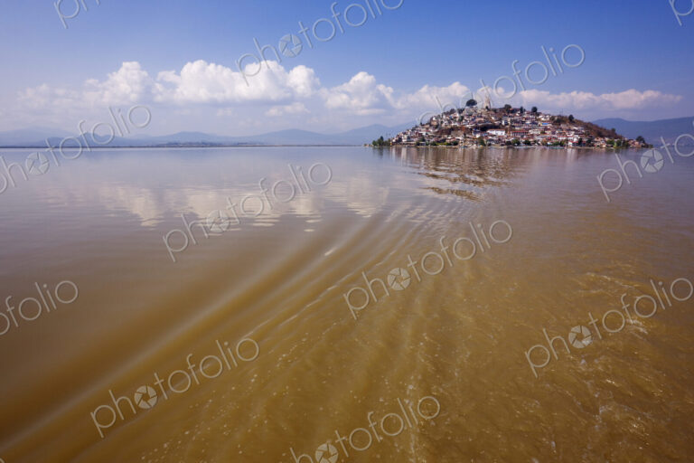 Janitzio Island from a Water Taxi