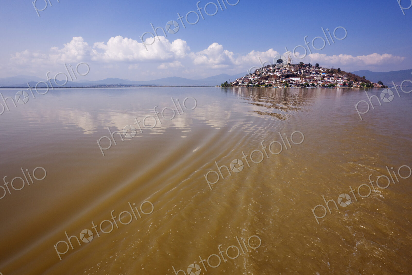 Janitzio Island from a Water Taxi