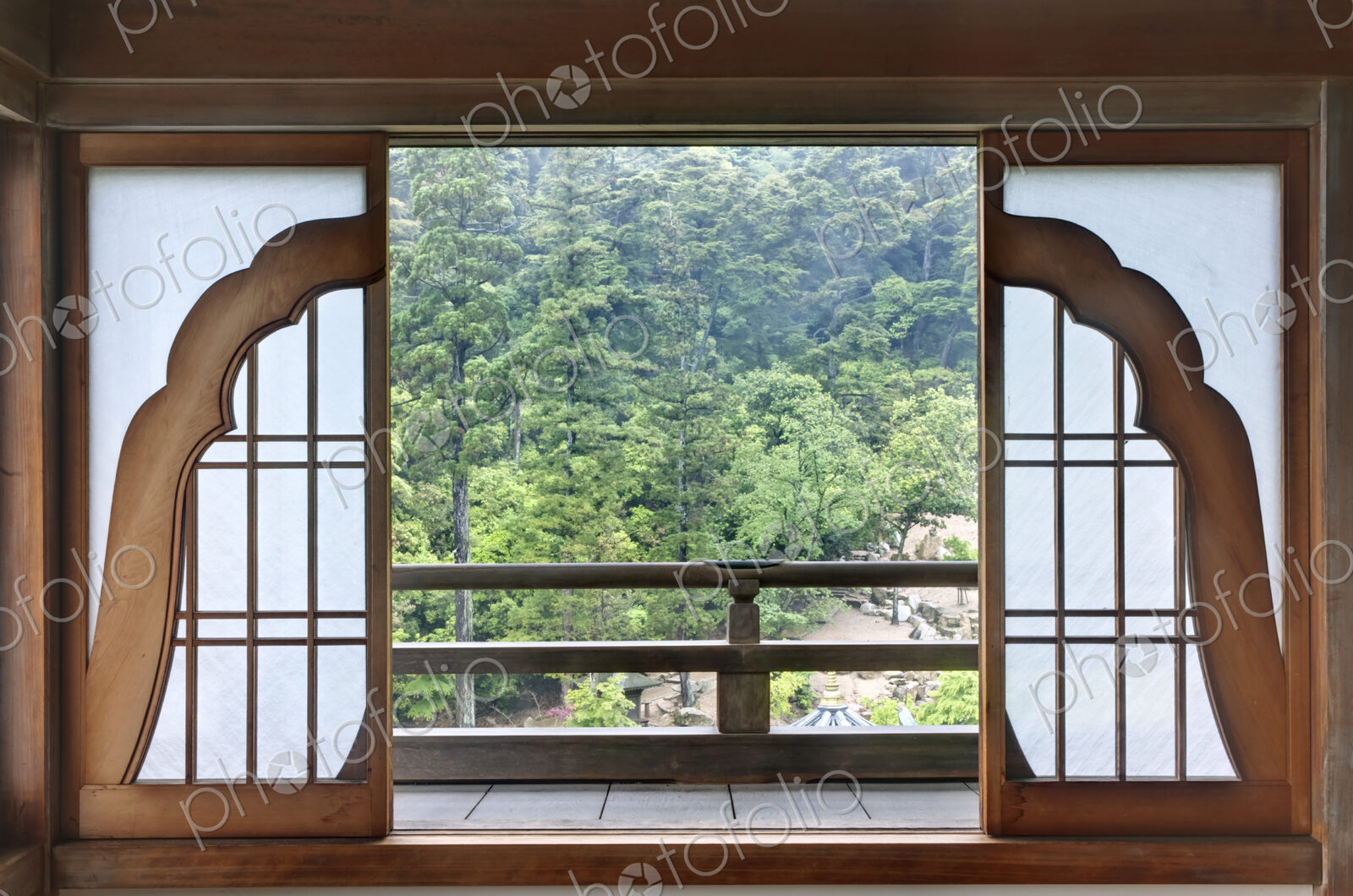 Japanese Temple Patio Doors
