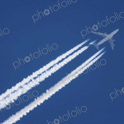 Jet plane in flight, Alaska, USA