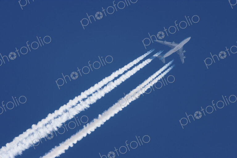 Jet plane in flight, Alaska, USA