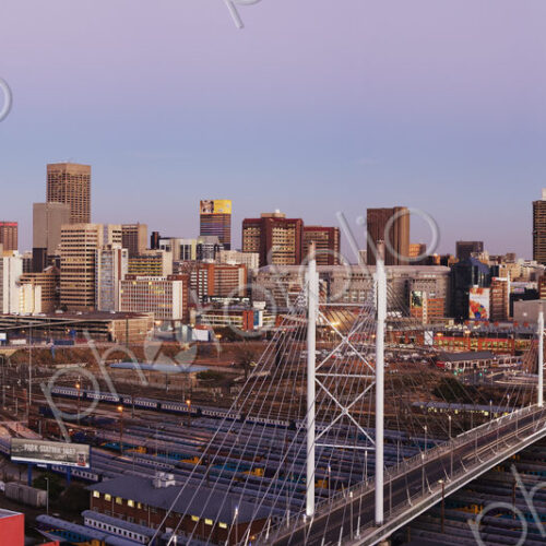 Johannesburg Skyline and Railway Station Johannesburg Skyline and Railway Station